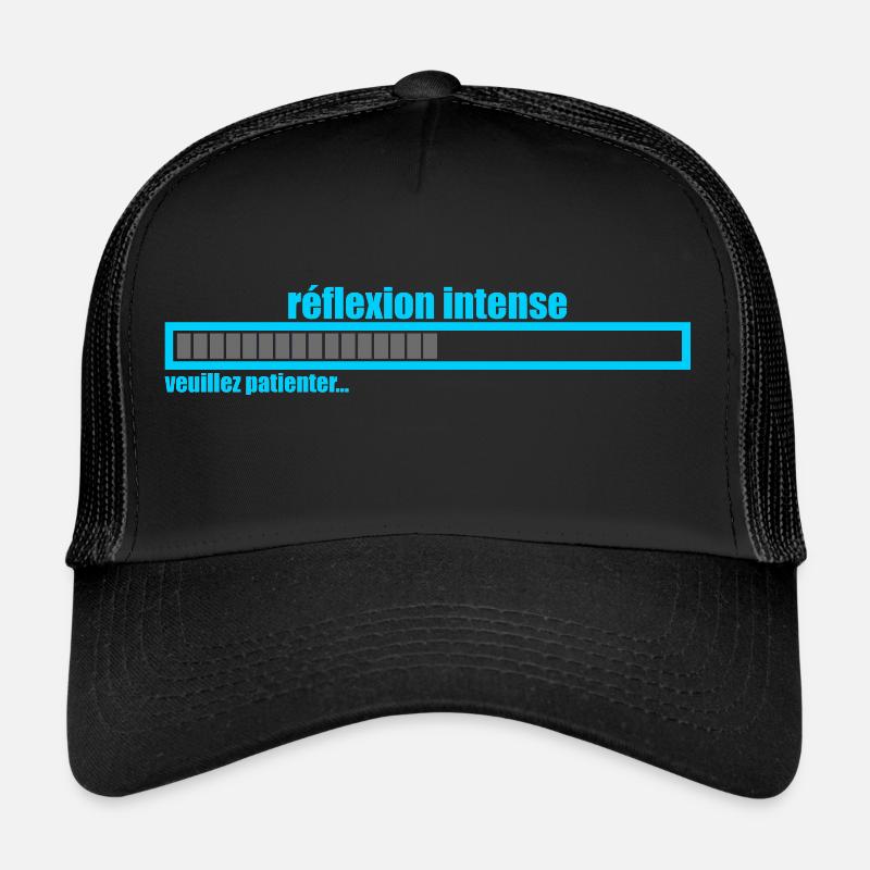 réflexion intence - Casquette trucker  - noir/noir