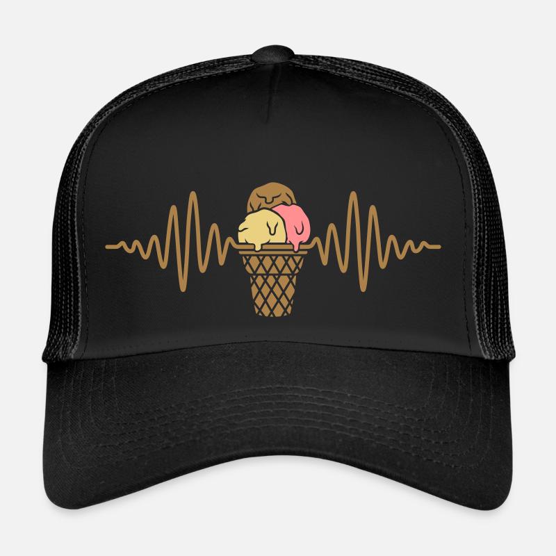 Fréquence Crème glacée 3 Boules de crème glacée Casquette trucker 