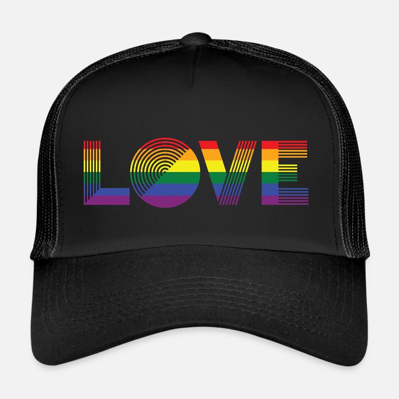 LOVE Pride Flagge Trucker Cap