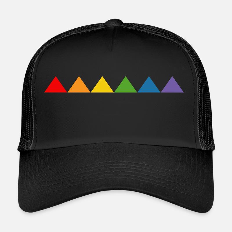 Triangle arc-en-ciel Casquette trucker 