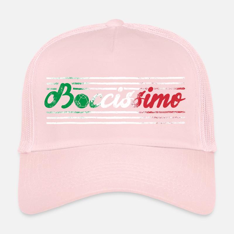 Bocce Ball Player Boules Bocce Boccissimo Pun Trucker Cap
