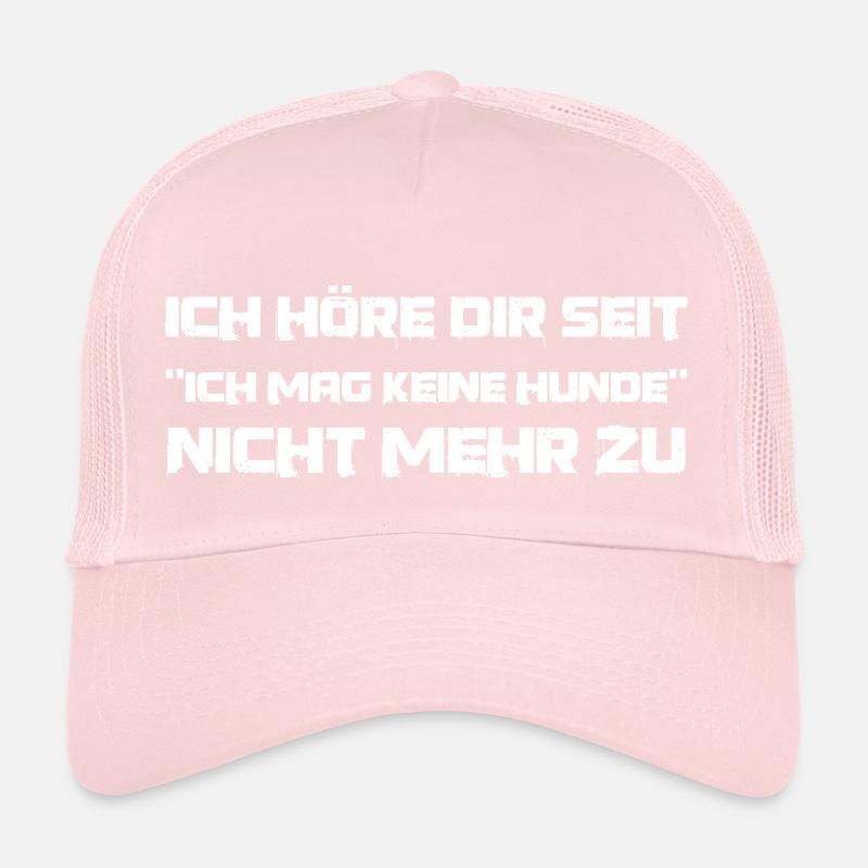 Lustiger Spruch Ich mag keine Hunde Trucker Cap
