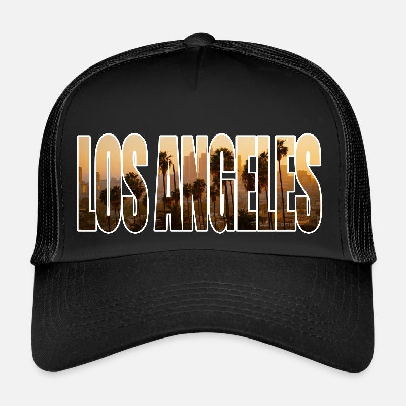 los angeles - Trucker Cap - Schwarz/Schwarz