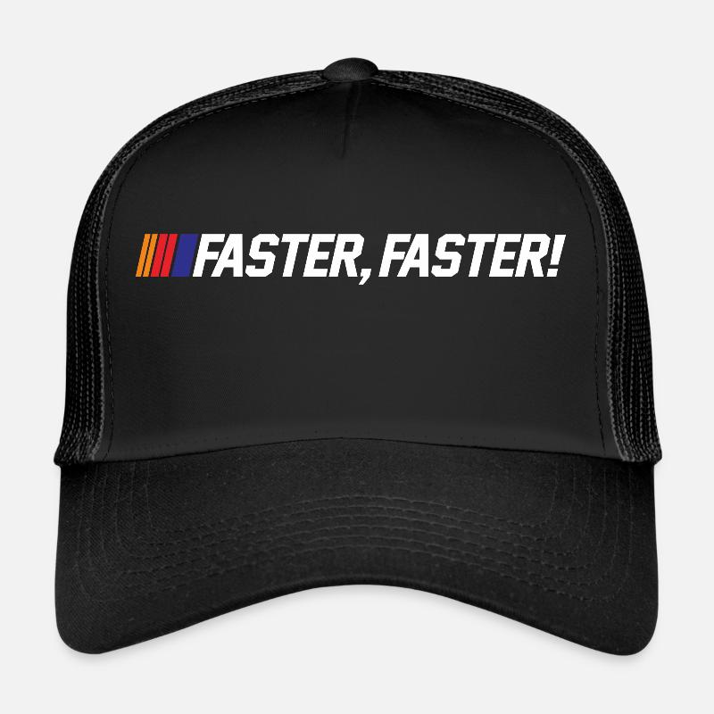 PLUS RAPIDE ET PLUS RAPIDE Casquette trucker 