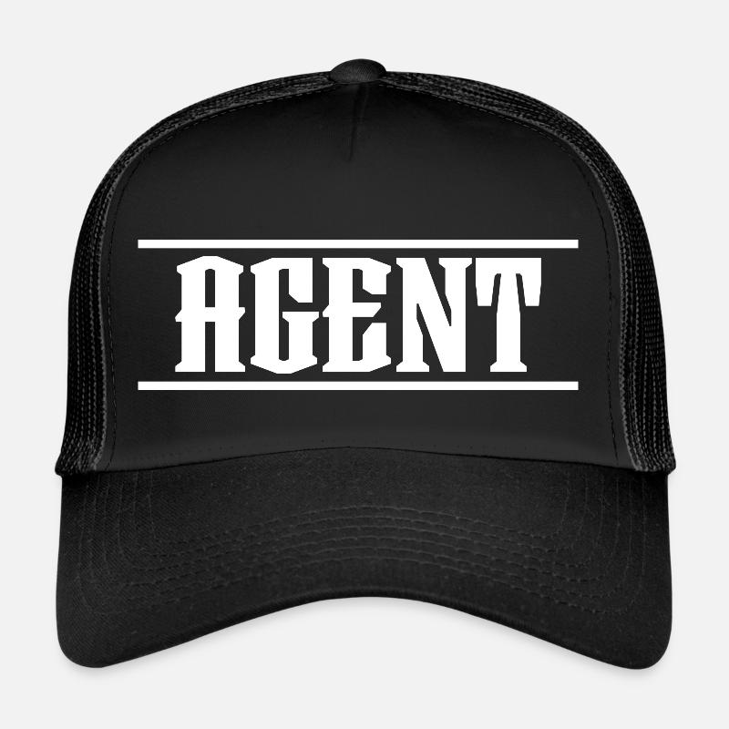 Agent de conception blanc Casquette trucker 