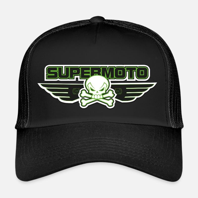 SUPER MOTO Pirates vert Casquette trucker 