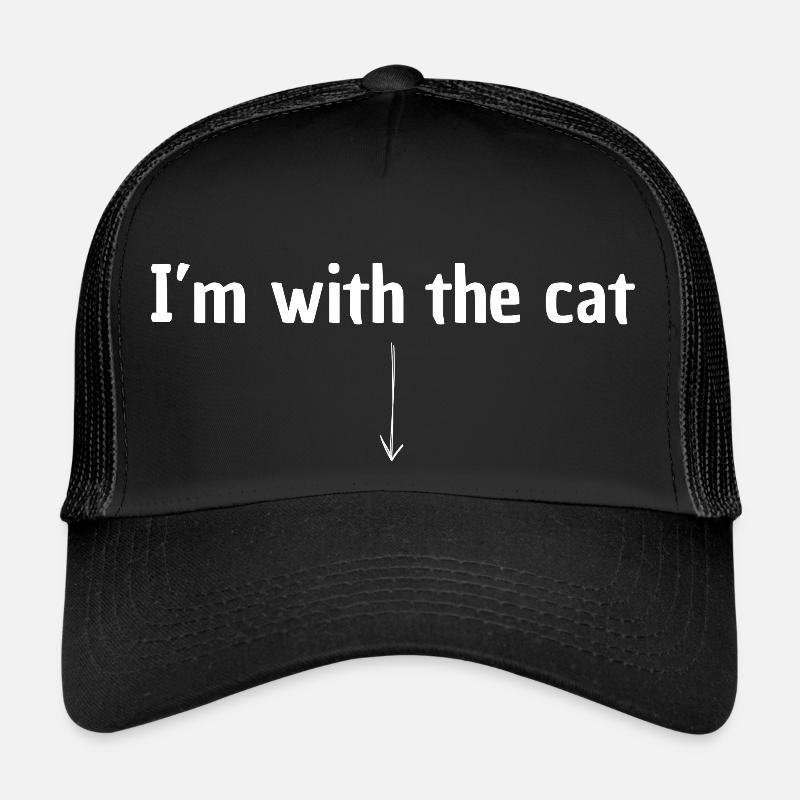 I'm with the cat | For cat owners - Trucker Cap - black/black