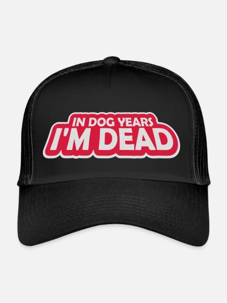 dans les années de chien Mort - Casquette trucker  - noir/noir - Devant