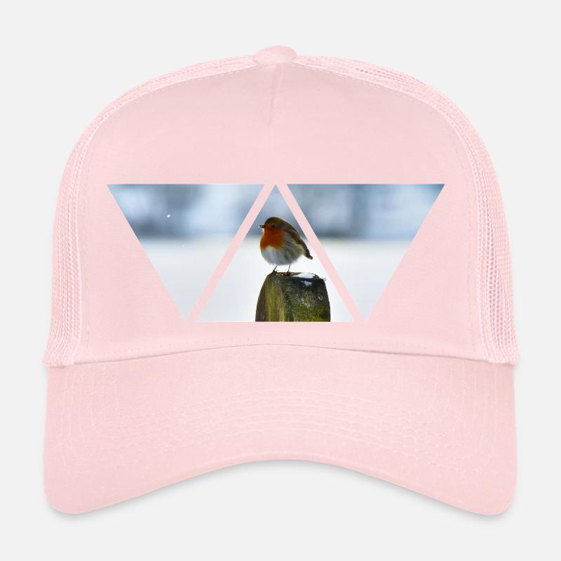 Bird Triangle Nature Snow Winter Gift Trucker Cap