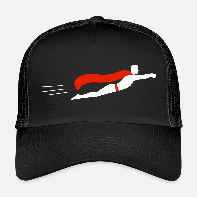 Supermen vole | Graphique vectoriel Casquette trucker 
