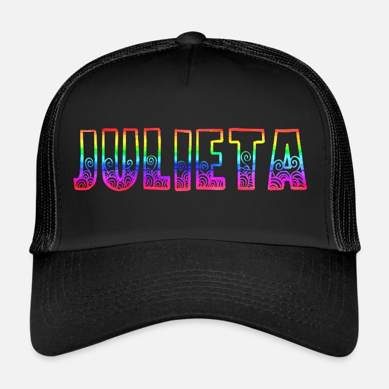 Julieta RS Arc-en-ciel - Casquette trucker  - noir/noir