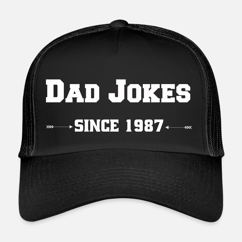 Dad Jokes since 1987 - Trucker Cap - black/black