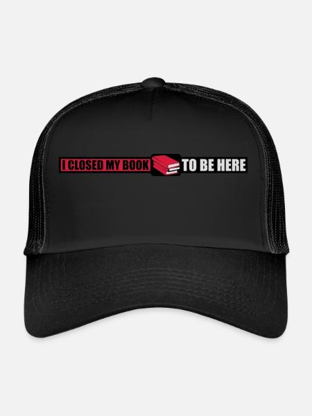 J’ai fermé mon livre - Casquette trucker  - noir/noir - Devant
