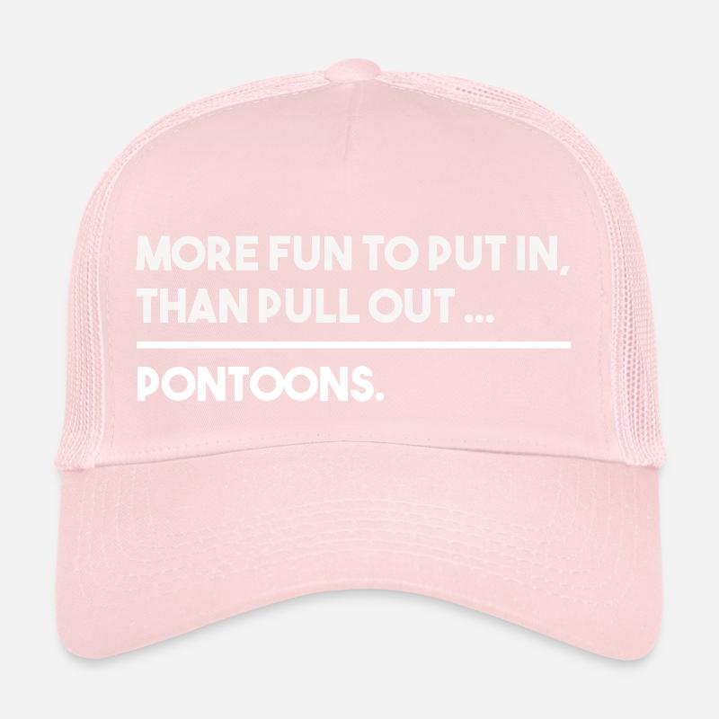 Pontonboot Kapitän Bootfahren See Pontoon Trucker Cap