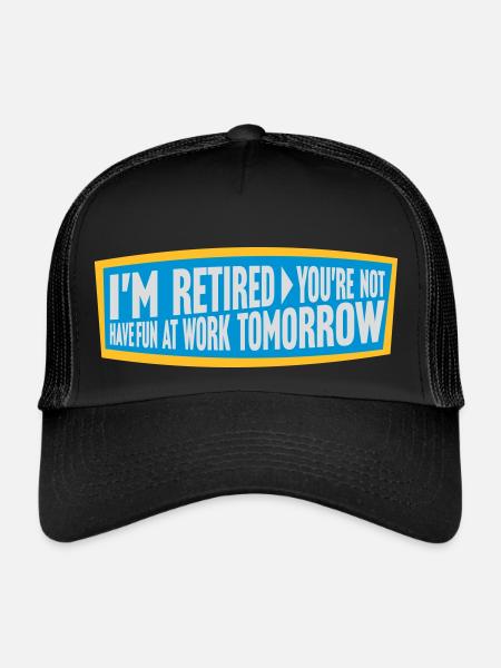 have fun at work - Trucker Cap - black/black - Front