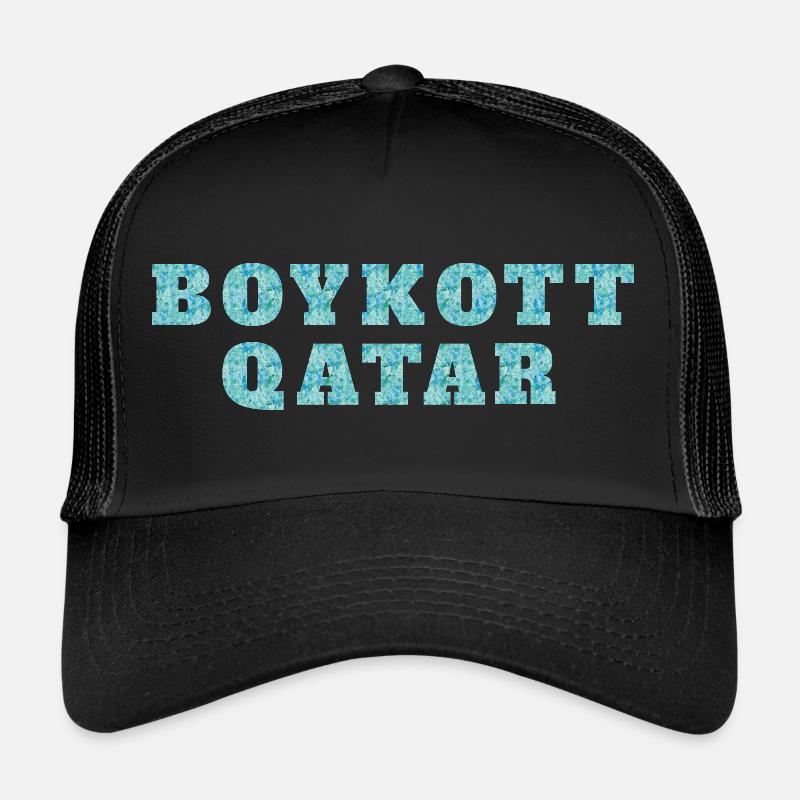 BOYKOTT KATAR - Casquette trucker - noir/noir
