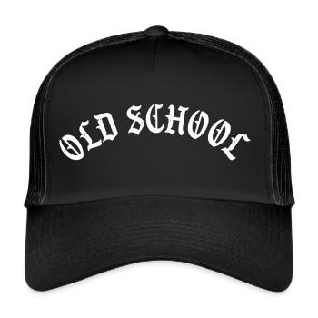 Old School - Trucker Cap - Schwarz/Schwarz - Vorne