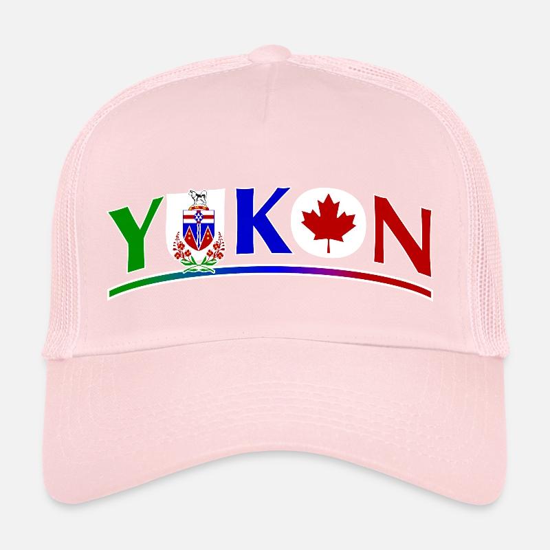 État du Yukon avec drapeau Casquette trucker 