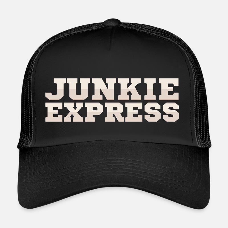 Junkie Express – Retro Statement im 70s Look Trucker Cap