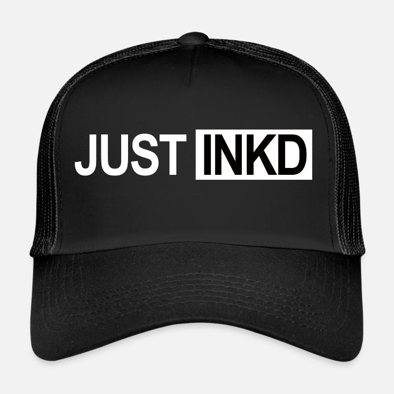 JUSTE INKD - Casquette trucker - noir/noir