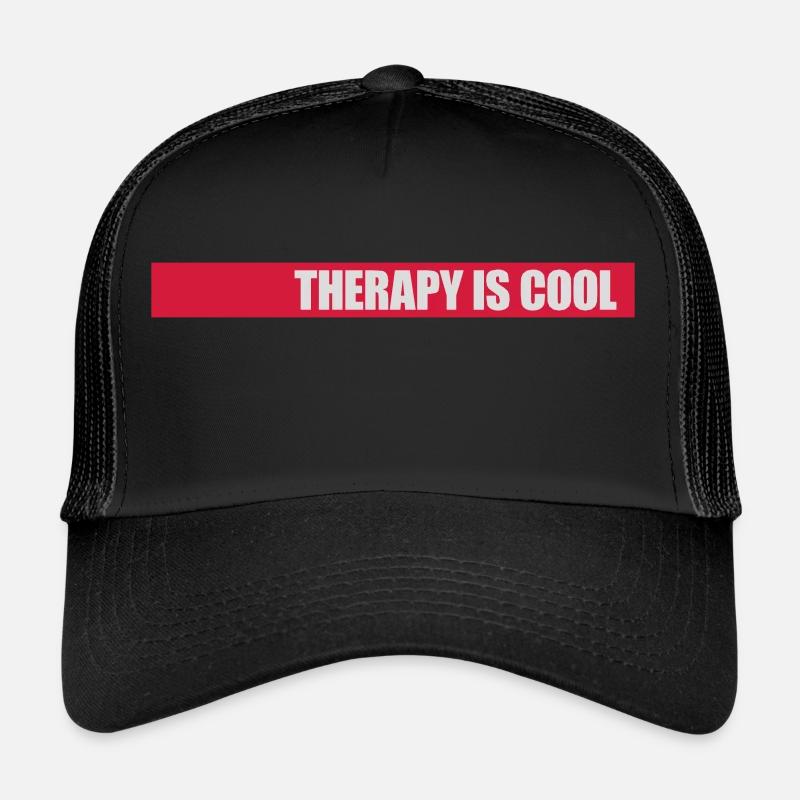 therapy is cool Zitat Trucker Cap