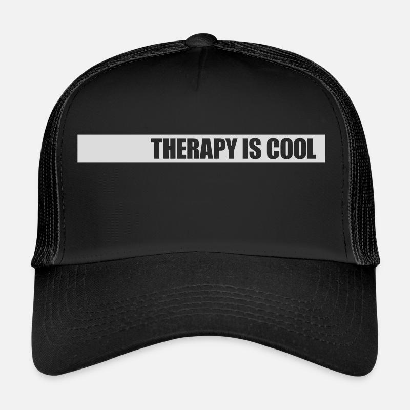 therapy is cool Quote Trucker Cap