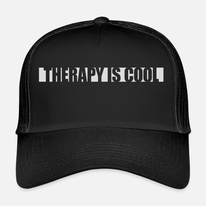 therapy is cool Quote Trucker Cap