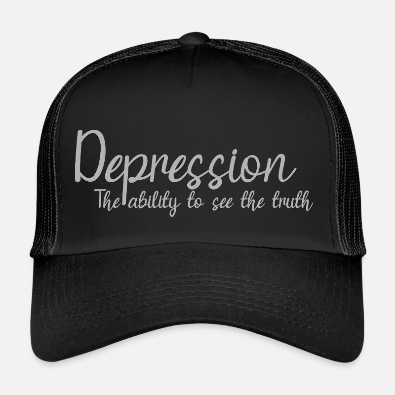 Depression The ability to Shen the truth - Trucker Cap - black/black