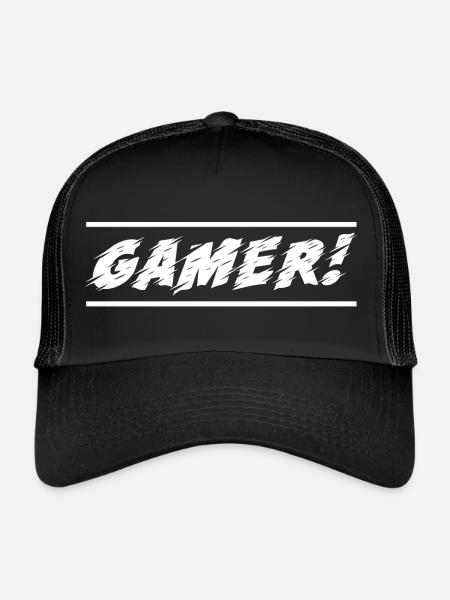 Jeu PC de jeu - Casquette trucker  - noir/noir - Devant