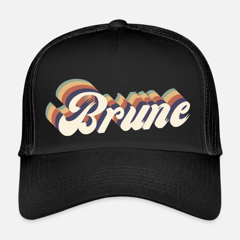 Brune vintage Casquette trucker 