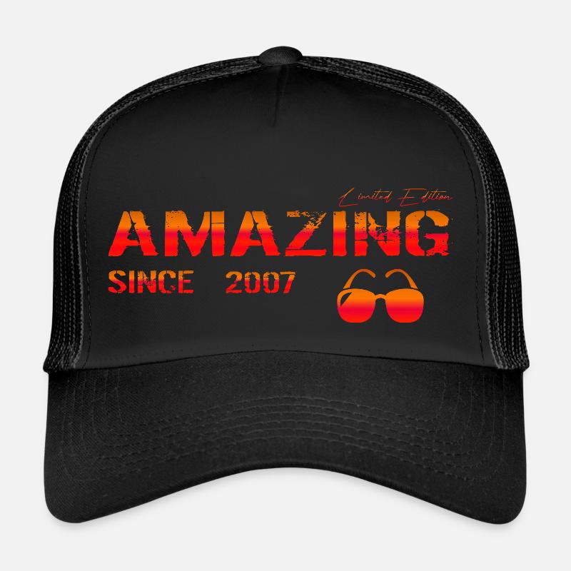 Amazing since 2007 - Trucker Cap - black/black