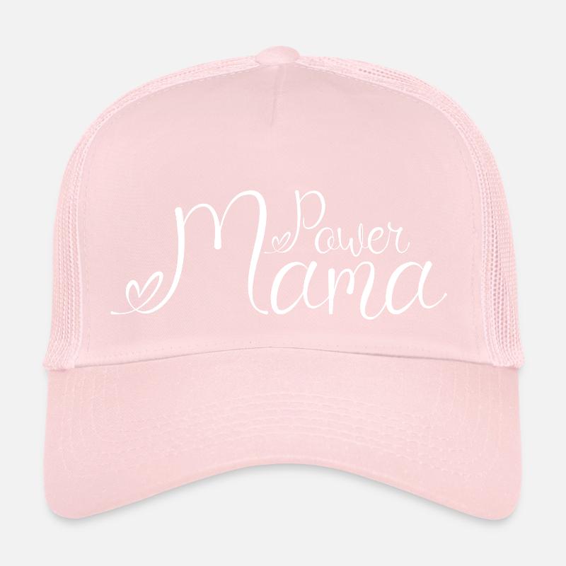 Power Mama White1 Casquette trucker 