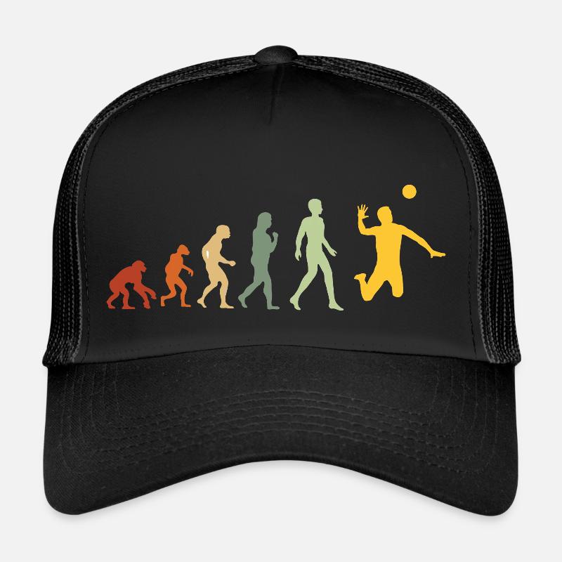 Évolution Volleyball Ballon Balle de Volley-ball - Casquette trucker - noir/noir