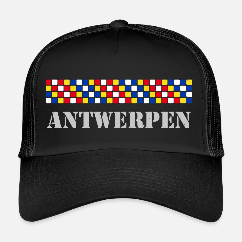 Antwerpen - Trucker Cap - Schwarz/Schwarz