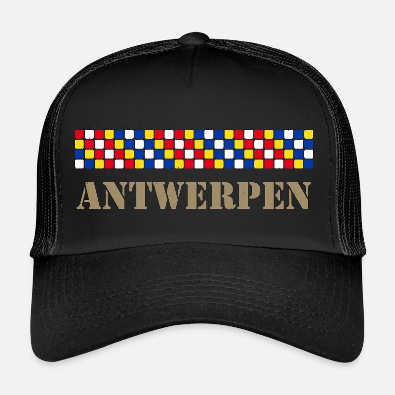 Antwerpen - Trucker Cap - Schwarz/Schwarz