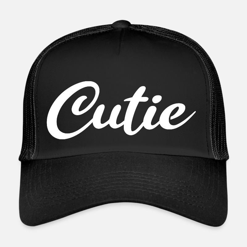Cutie en blanc Casquette trucker 
