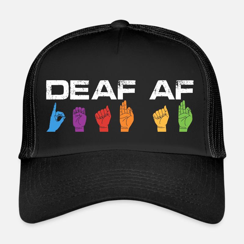 Af sourd | Fierté sourde Casquette trucker 