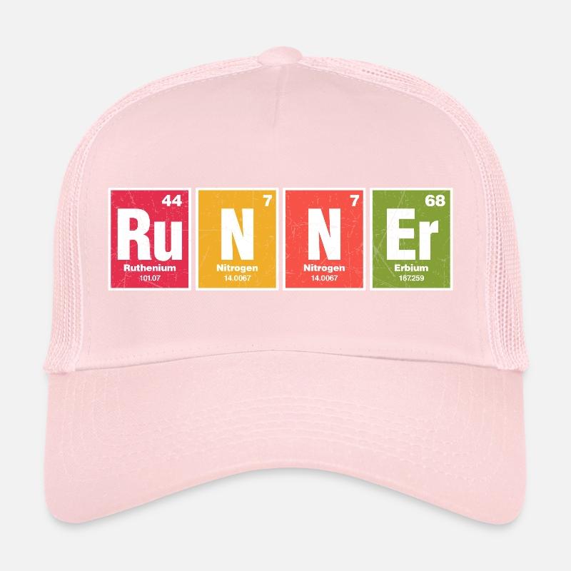 chemical elements runner Design for a witty joke Trucker Cap