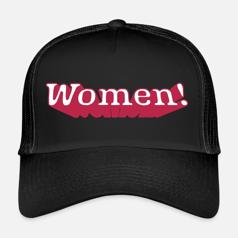 Frauen - Trucker Cap - Schwarz/Schwarz