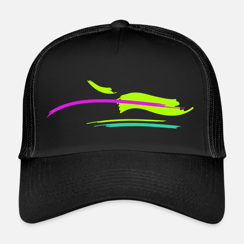 Brush Stroke Design Trucker Cap