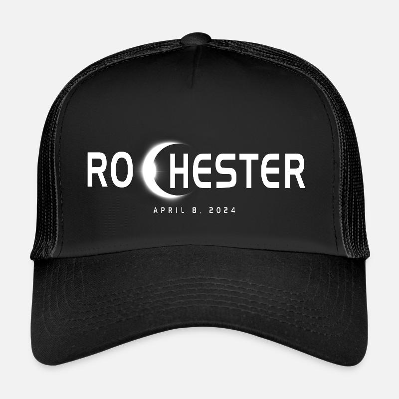 Rochester New York Eclipse Souvenir 8 avril 2024 Casquette trucker 