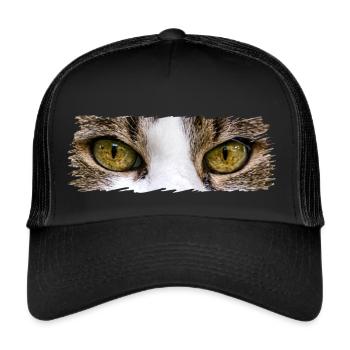 Cat's eyes - Trucker Cap - black/black - Front