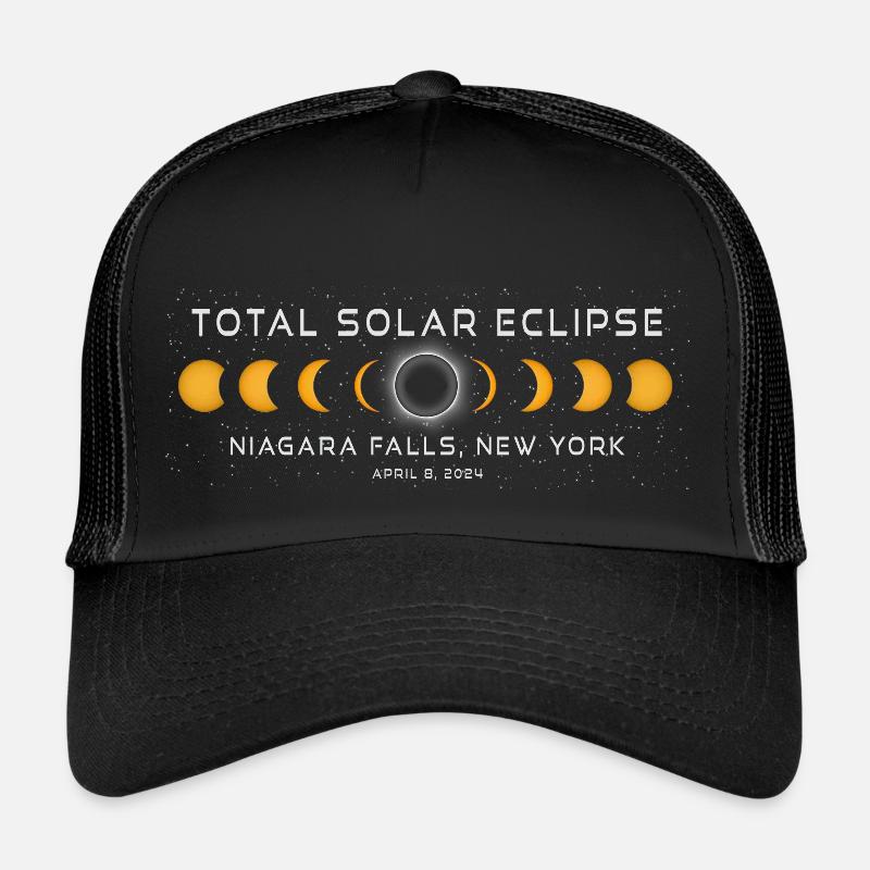 Niagara Falls New York Eclipse de Soleil 2024 8 avril Casquette trucker 