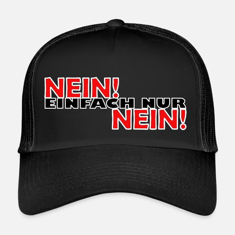 Nein einfach nur nein - Trucker Cap - Schwarz/Schwarz