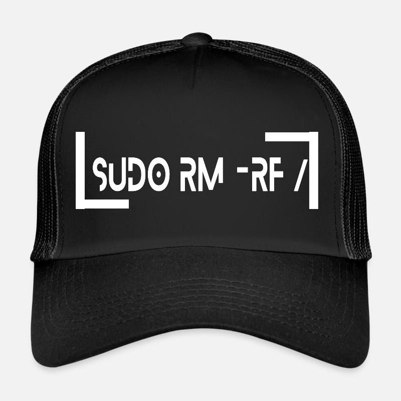 sudo rm -rf Informaticien IT Geek Code Casquette trucker 