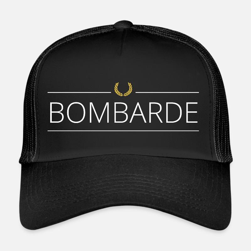 Bombarde - Casquette trucker  - noir/noir
