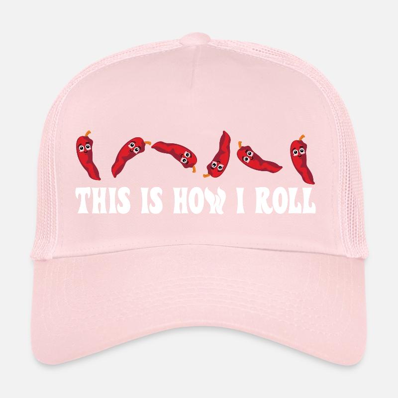 Funny This Is How I Roll Cute Spicy Red Pepper Trucker Cap