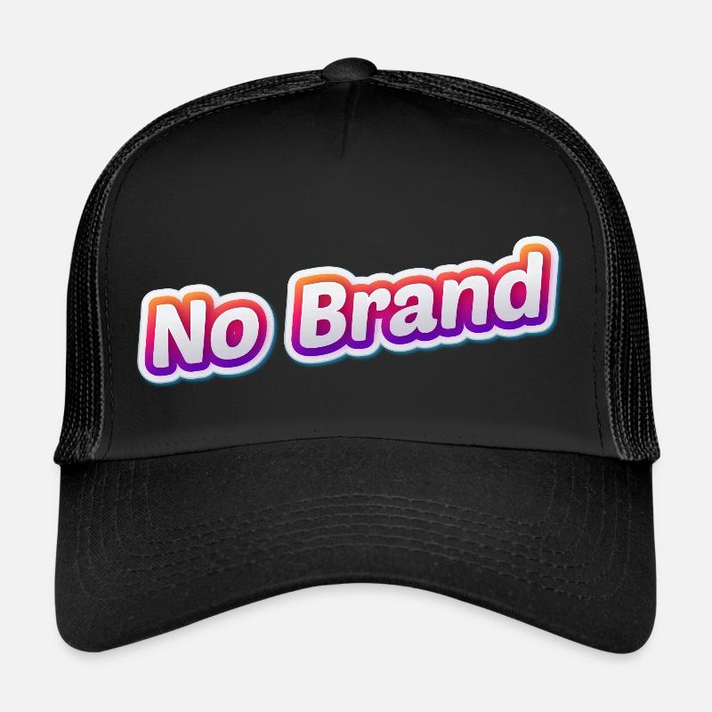 Kein Markenaufkleber-Stil - Trucker Cap - Schwarz/Schwarz