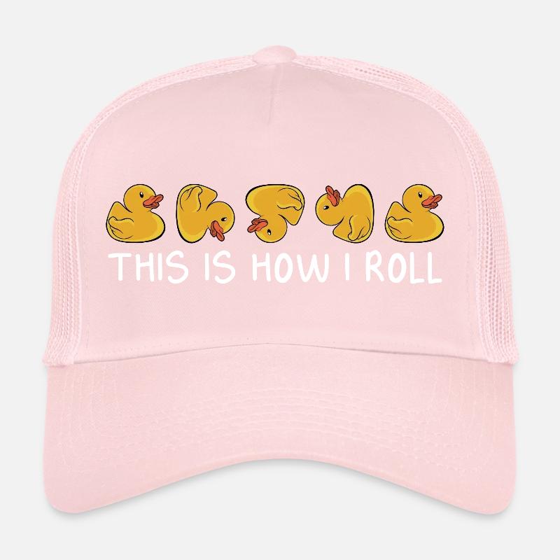 Funny This Is How I Roll Duckling Duckie Rubber Du Trucker Cap