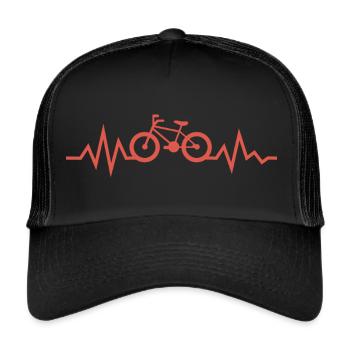 Fahrrad - Trucker Cap - Schwarz/Schwarz - Vorne